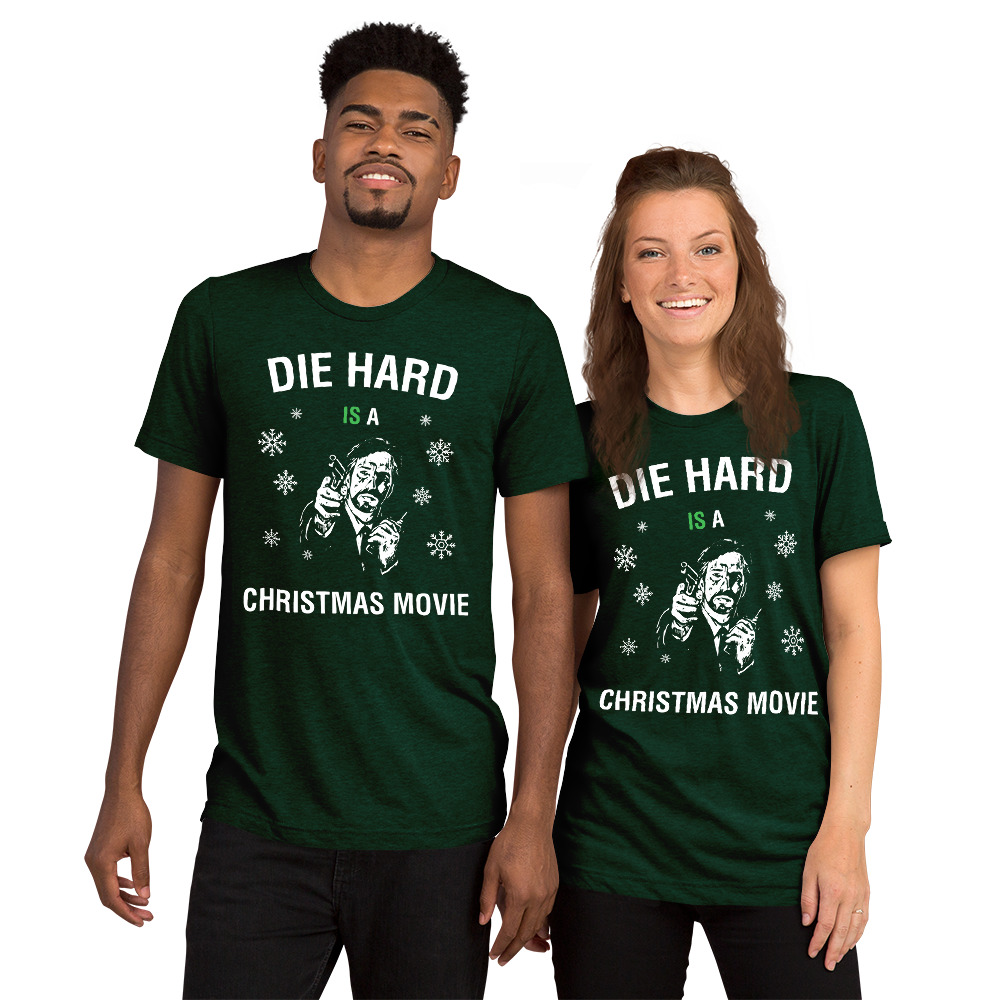 Die Hard IS a Christmas Movie Short Sleeve Holiday T-Shirt